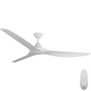 CloudFan SMART DC Ceiling Fan by Calibo with LED Light – White 72″