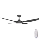 Vanga DC SMART Ceiling Fan by Calibo with LED Light – Black 52″